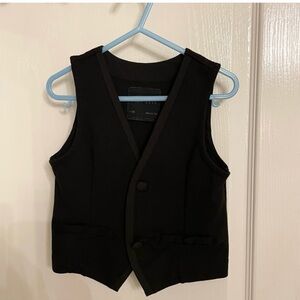 Black Button-Up Vest